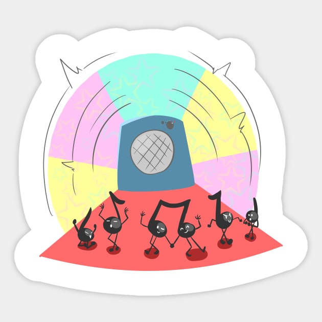 Kawaii Music Sticker by daywears